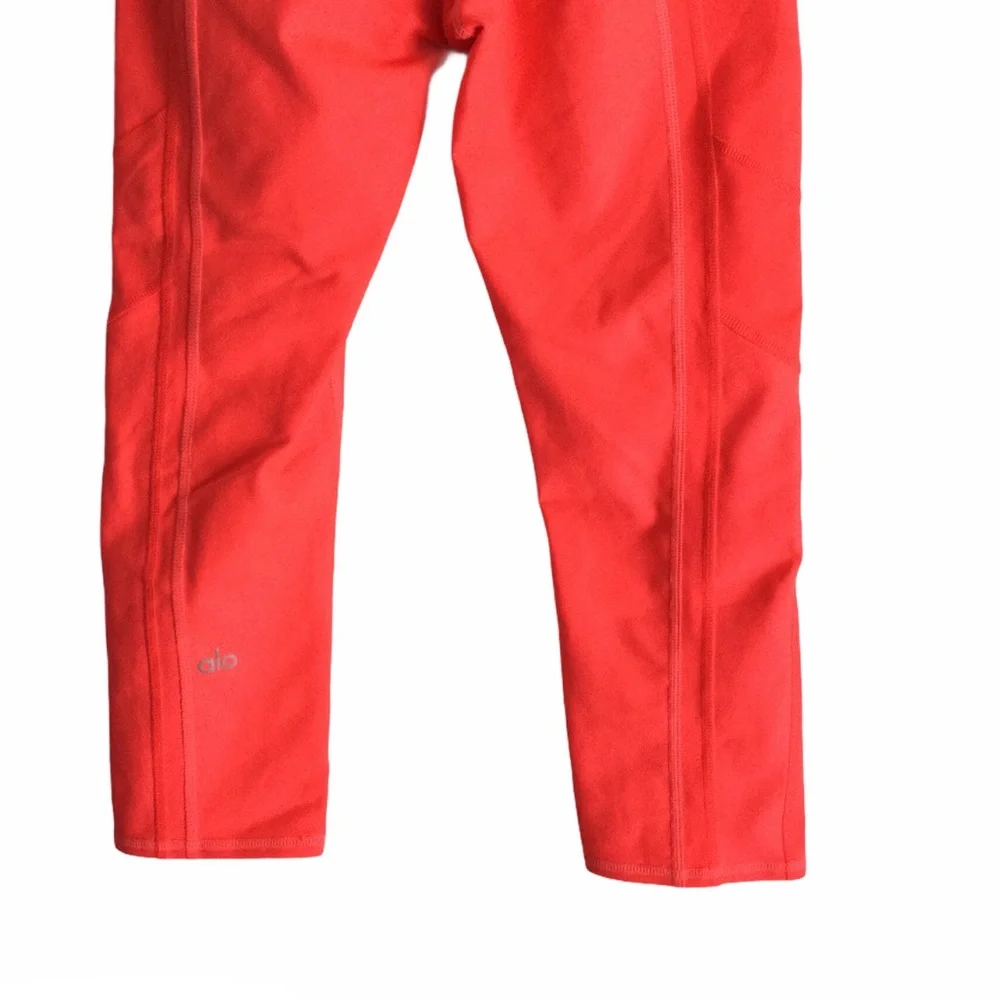 ALO YOGA Helena Capri Legging Neon Volcano Sz Small